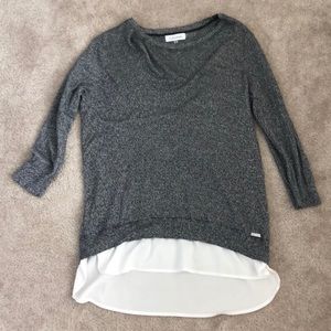 Gray Calvin Klein Blouse